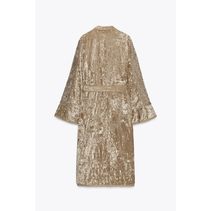 БАРХАТНОЕ КИМОНО С ВЫШИВКОЙ ZW COLLECTION LIMITED EDITION