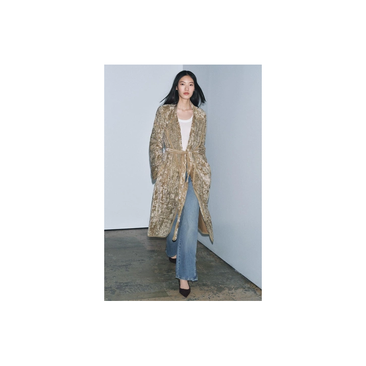 БАРХАТНОЕ КИМОНО С ВЫШИВКОЙ ZW COLLECTION LIMITED EDITION