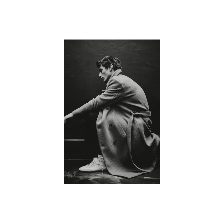 ДВУБОРТНОЕ ПАЛЬТО ИЗ ШЕРСТИ С ПОЯСОМ