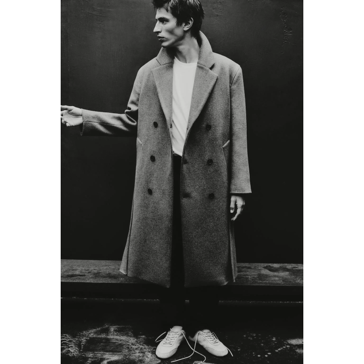 ДВУБОРТНОЕ ПАЛЬТО ИЗ ШЕРСТИ С ПОЯСОМ