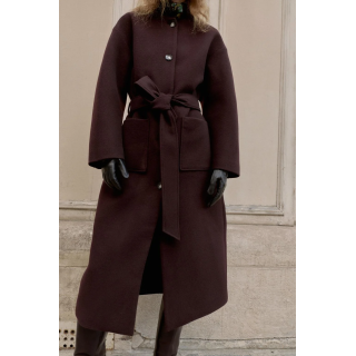 ДЛИННОЕ ПАЛЬТО С ПОЯСОМ