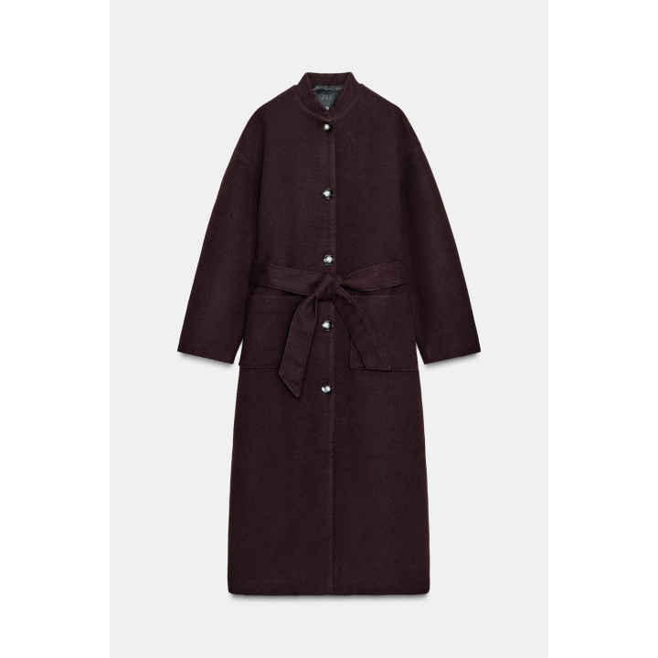 ДЛИННОЕ ПАЛЬТО С ПОЯСОМ