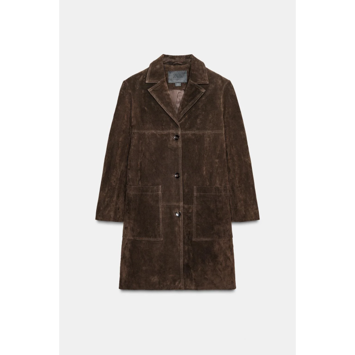 ПАЛЬТО ИЗ 100% ЗАМШИ — ZW COLLECTION LIMITED EDITION