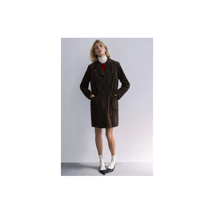 ПАЛЬТО ИЗ 100% ЗАМШИ — ZW COLLECTION LIMITED EDITION