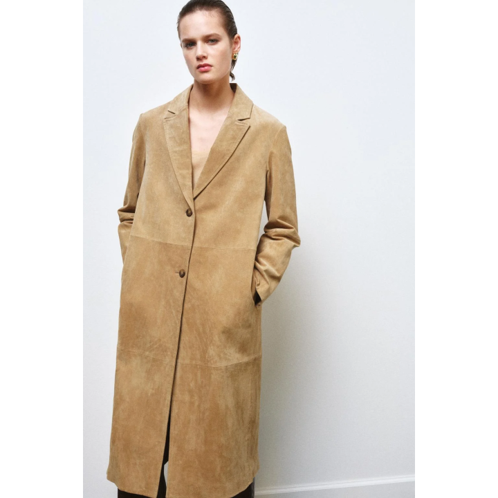 ПАЛЬТО ИЗ ЗАМШИ — ZW COLLECTION LIMITED EDITION