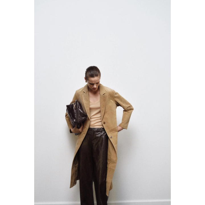 ПАЛЬТО ИЗ ЗАМШИ — ZW COLLECTION LIMITED EDITION