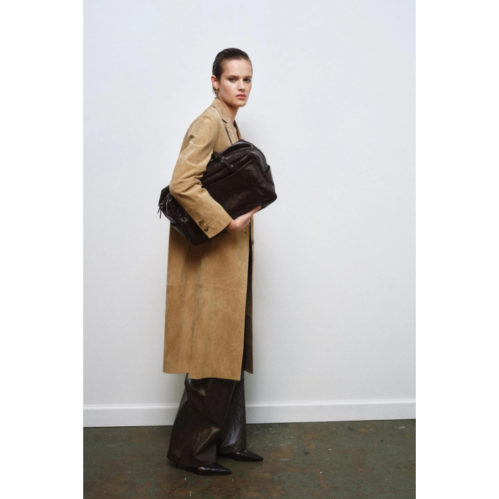 ПАЛЬТО ИЗ ЗАМШИ — ZW COLLECTION LIMITED EDITION