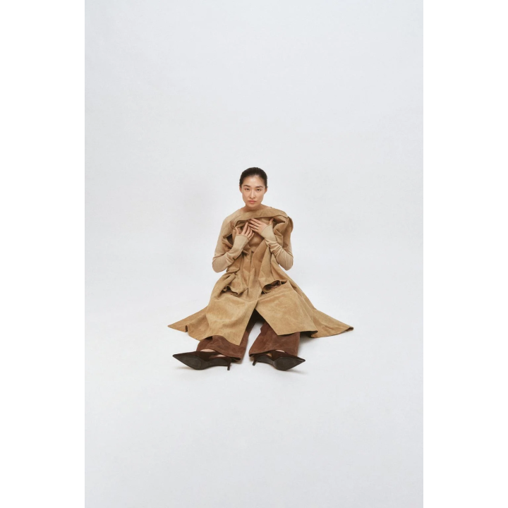 ПАЛЬТО ИЗ ЗАМШИ — ZW COLLECTION LIMITED EDITION