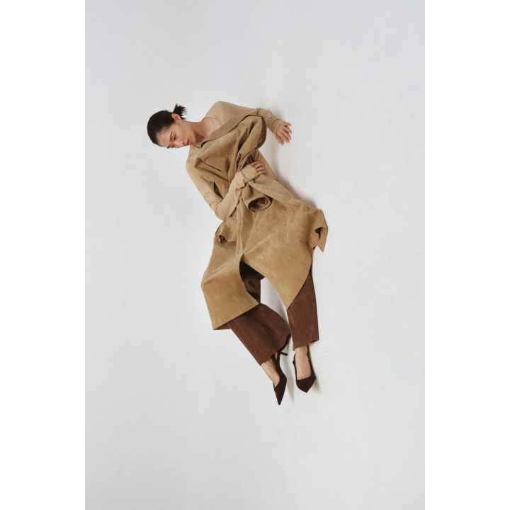 ПАЛЬТО ИЗ ЗАМШИ — ZW COLLECTION LIMITED EDITION