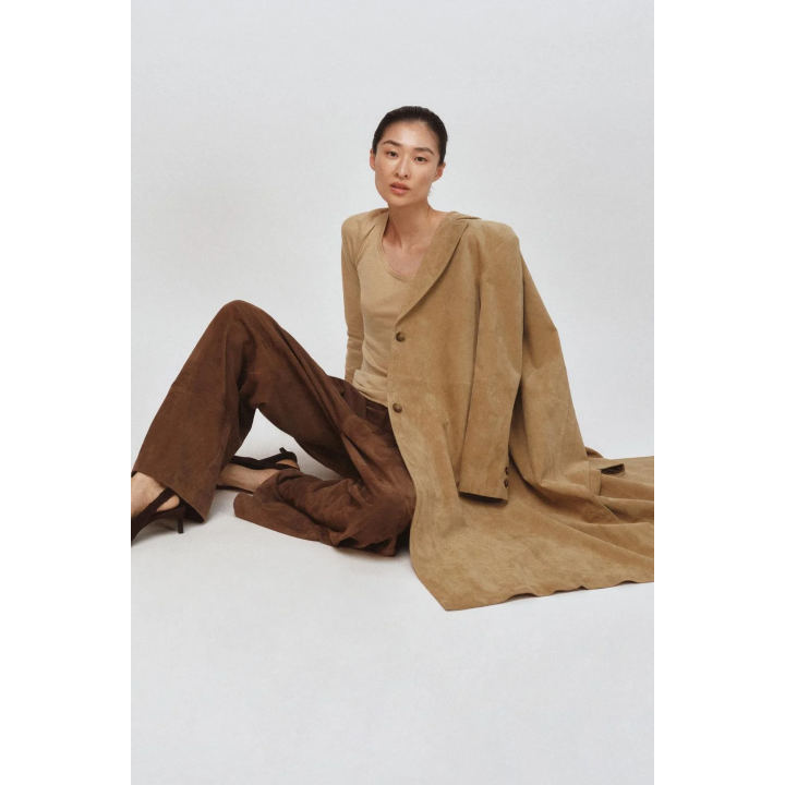 ПАЛЬТО ИЗ ЗАМШИ — ZW COLLECTION LIMITED EDITION