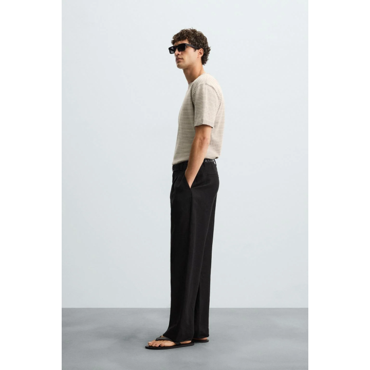 ПОЛОСАТАЯ ФУТБОЛКА ИЗ ХЛОПКА И ЛЬНА