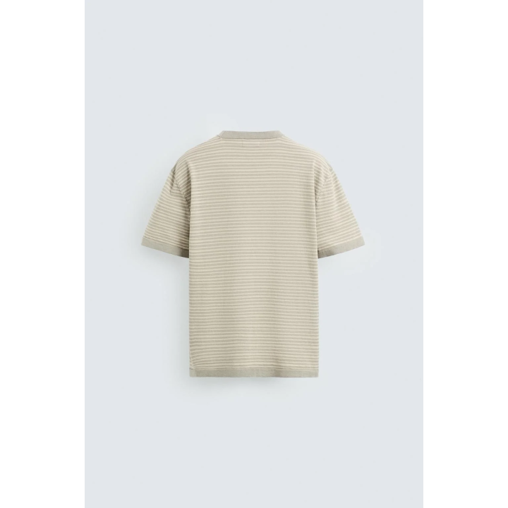 ПОЛОСАТАЯ ФУТБОЛКА ИЗ ХЛОПКА И ЛЬНА