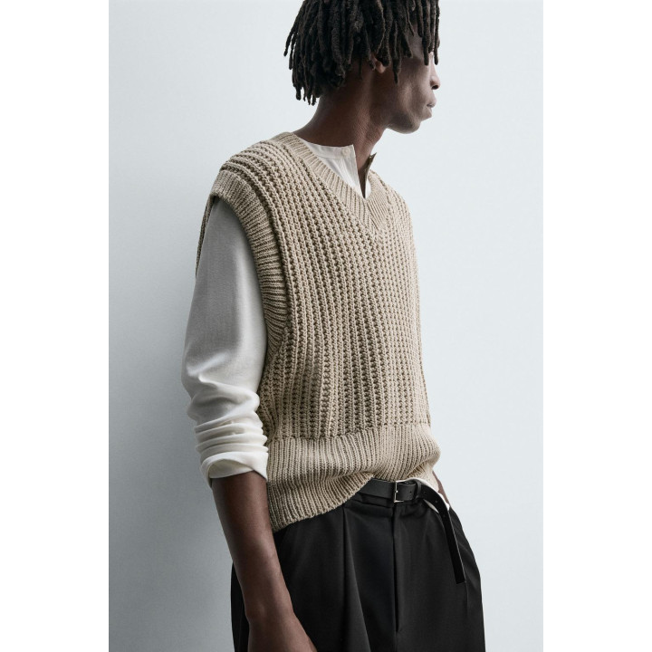 ЖИЛЕТ BOXY FIT ИЗ ТРИКОТАЖА