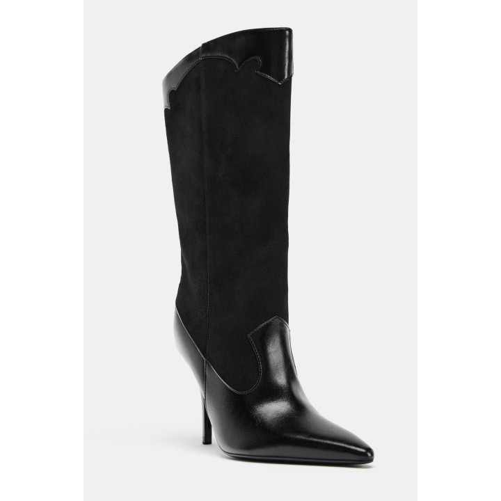 САПОГИ В КОВБОЙСКОМ СТИЛЕ НА КАБЛУКЕ