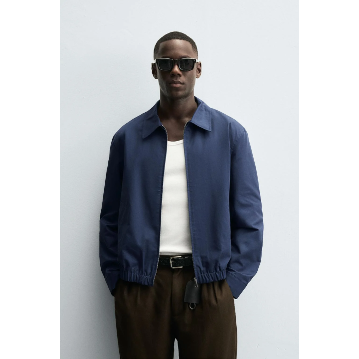 ХЛОПКОВАЯ КУРТКА КЛАССИЧЕСКОГО КРОЯ