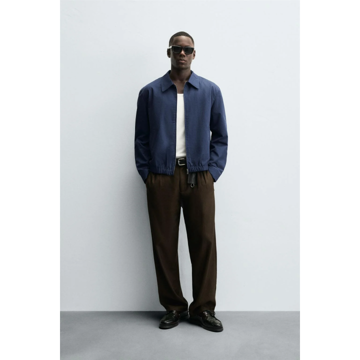 ХЛОПКОВАЯ КУРТКА КЛАССИЧЕСКОГО КРОЯ