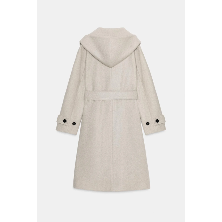 МЯГКОЕ ПАЛЬТО С КАПЮШОНОМ