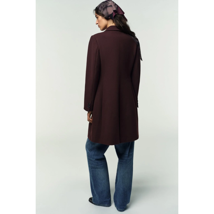 ПАЛЬТО ИЗ МЯГКОЙ ТКАНИ С ПОДПЛЕЧНИКАМИ