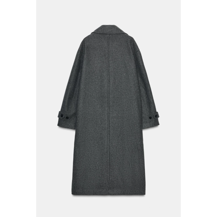 ПАЛЬТО ОВЕРСАЙЗ ИЗ МЯГКОЙ ТКАНИ