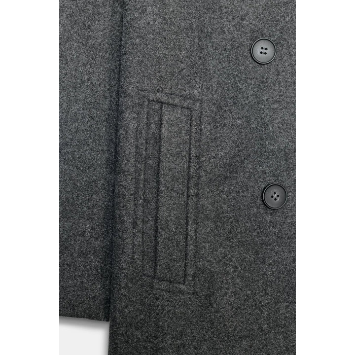 ПАЛЬТО ОВЕРСАЙЗ ИЗ МЯГКОЙ ТКАНИ