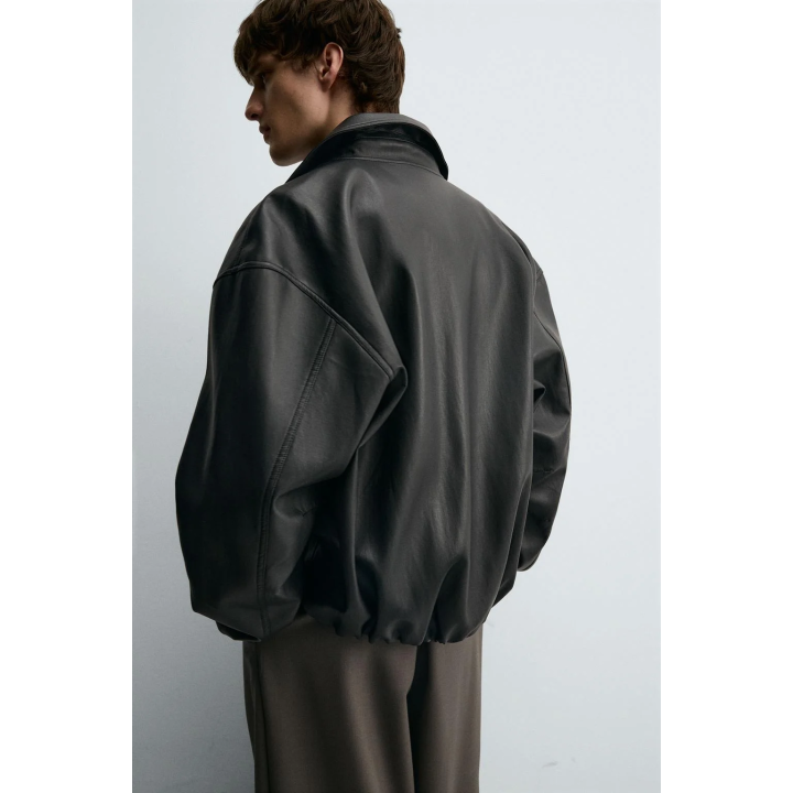 БОМБЕР ИЗ ИСКУССТВЕННОЙ КОЖИ