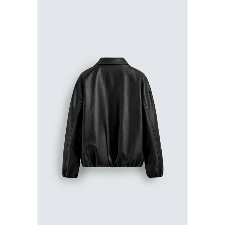 БОМБЕР ИЗ ИСКУССТВЕННОЙ КОЖИ