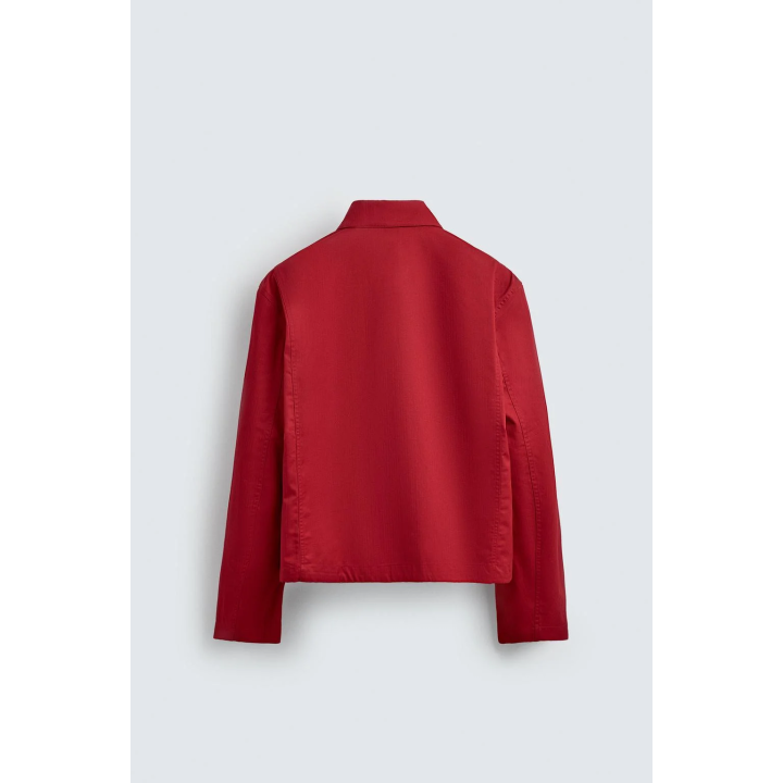 КУРТКА-РУБАШКА ИЗ ХЛОПКА С УЗОРОМ «В ЕЛОЧКУ»