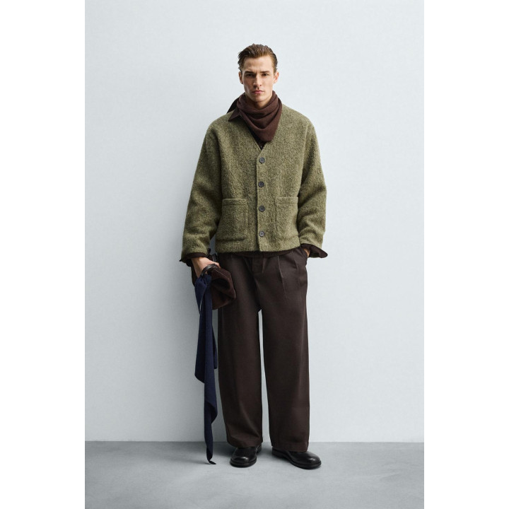 Кардиган свободного кроя с текстурой