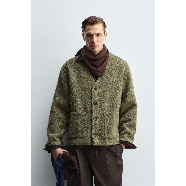 Кардиган свободного кроя с текстурой