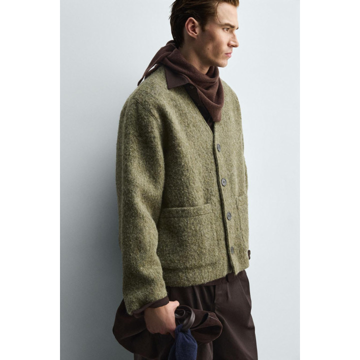 Кардиган свободного кроя с текстурой