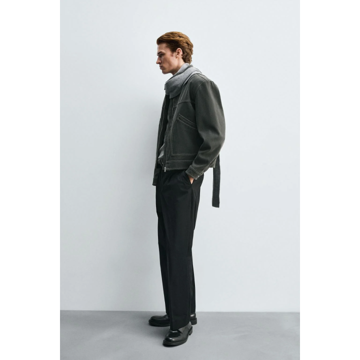 КУРТКА В ВИНТАЖНОМ СТИЛЕ ИЗ ИСКУССТВЕННОЙ ЗАМШИ