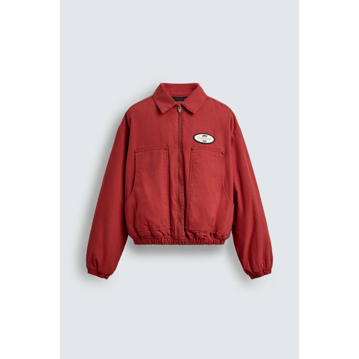 КУРТКА BOXY FIT С ВЫШИВКОЙ