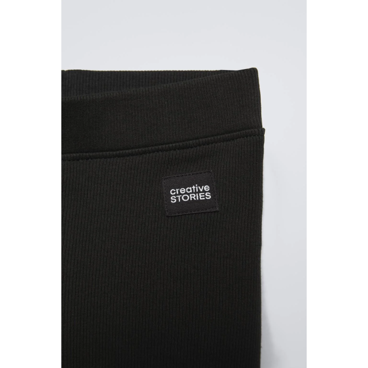 ЛЕГИНСЫ В РУБЧИК С НАШИВКОЙ