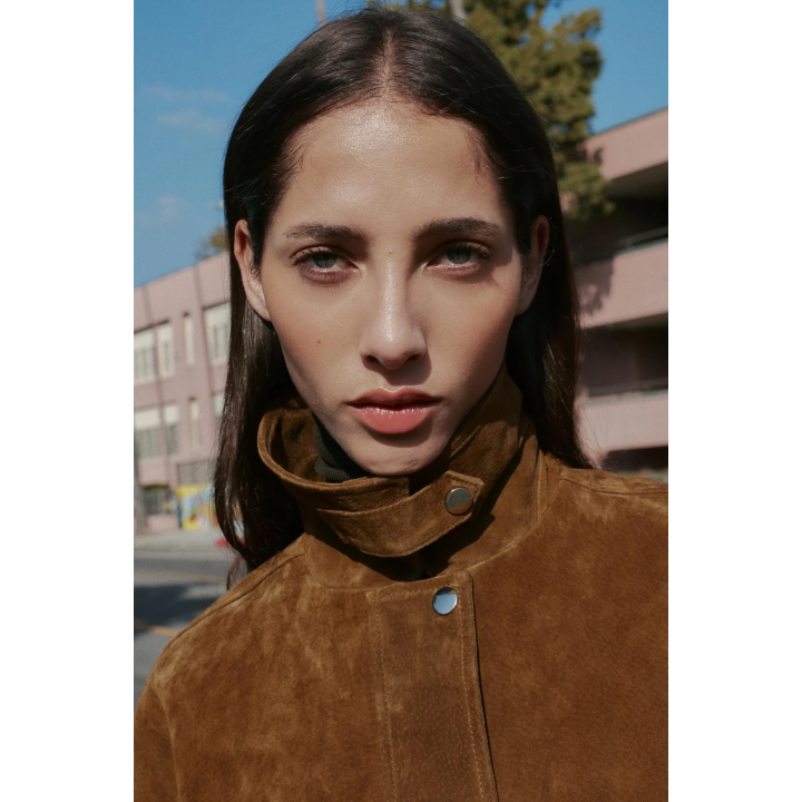 Кожаная куртка-бомбер из 100% кожи