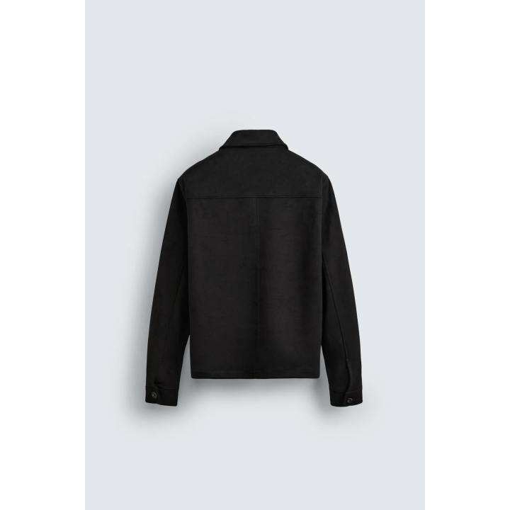 КУРТКА-РУБАШКА ИЗ ИСКУССТВЕННОЙ ЗАМШИ