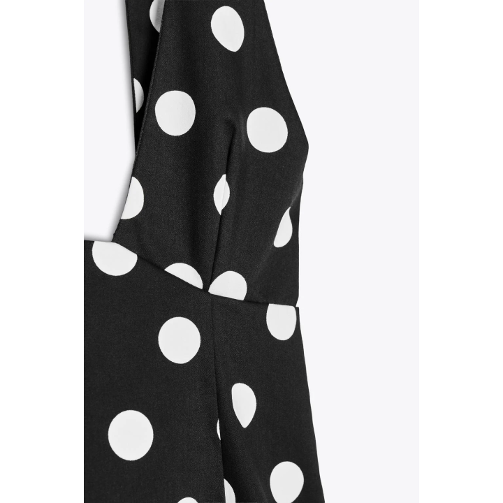 ТОП В ГОРОШЕК С ГОРЛОВИНОЙ ХАЛТЕР И БАНТОМ НА СПИНЕ