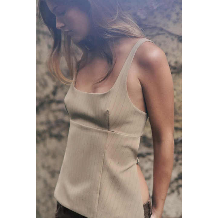 ПОЛОСАТЫЙ ТОП С ОТКРЫТОЙ СПИНОЙ