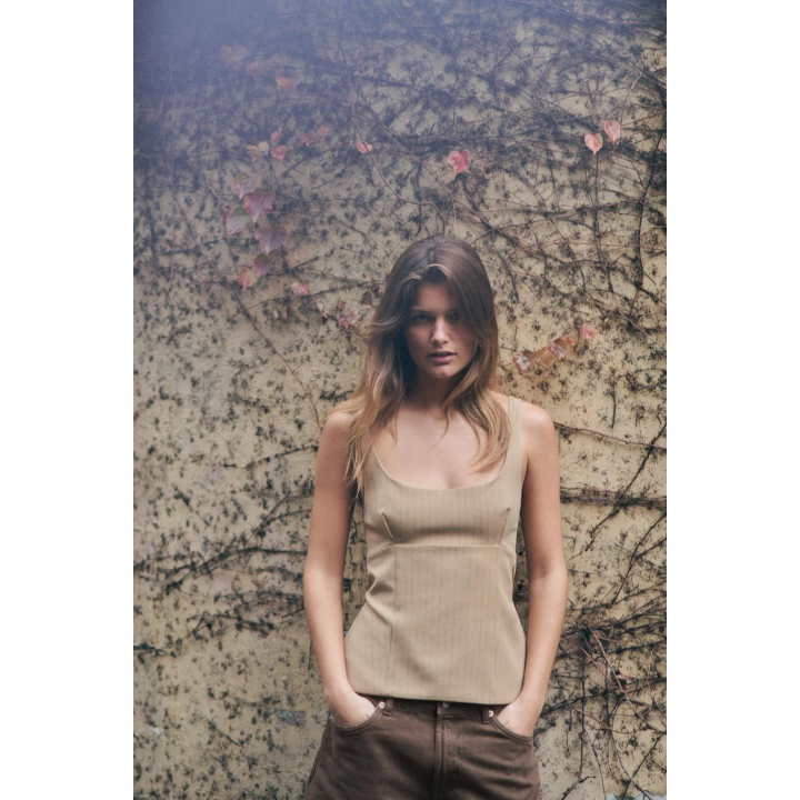 ПОЛОСАТЫЙ ТОП С ОТКРЫТОЙ СПИНОЙ