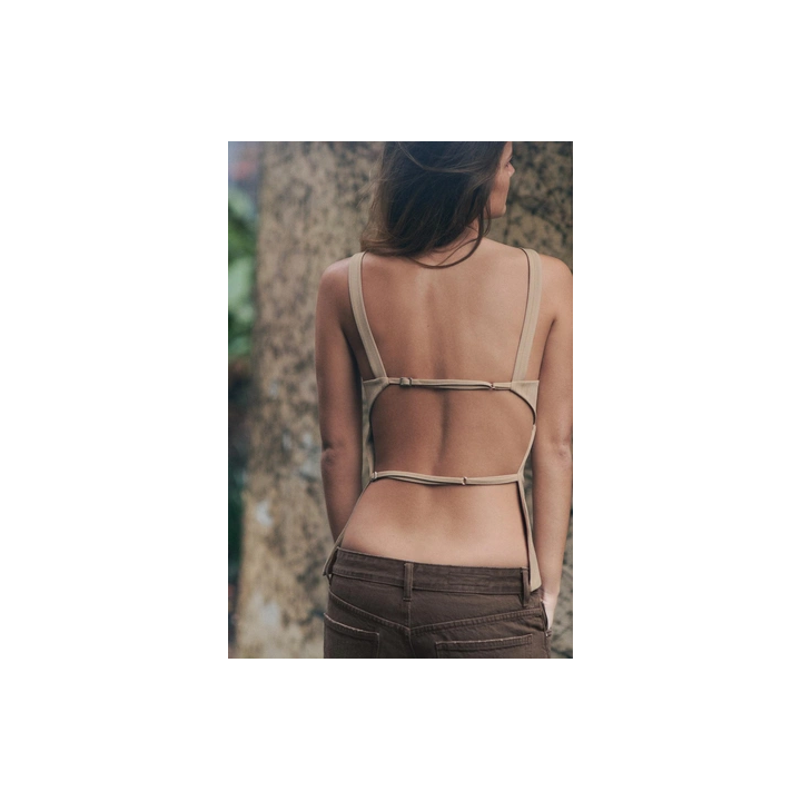 ПОЛОСАТЫЙ ТОП С ОТКРЫТОЙ СПИНОЙ