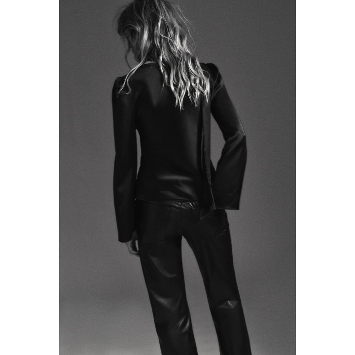 АТЛАСНАЯ РУБАШКА С ШАРФОМ