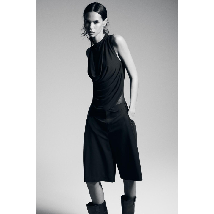 КОМБИНИРОВАННЫЙ БОДИ ИЗ ТЮЛЯ