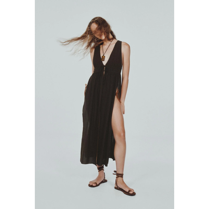 ДЛИННЫЙ ЖИЛЕТ В ПОЛОСКУ