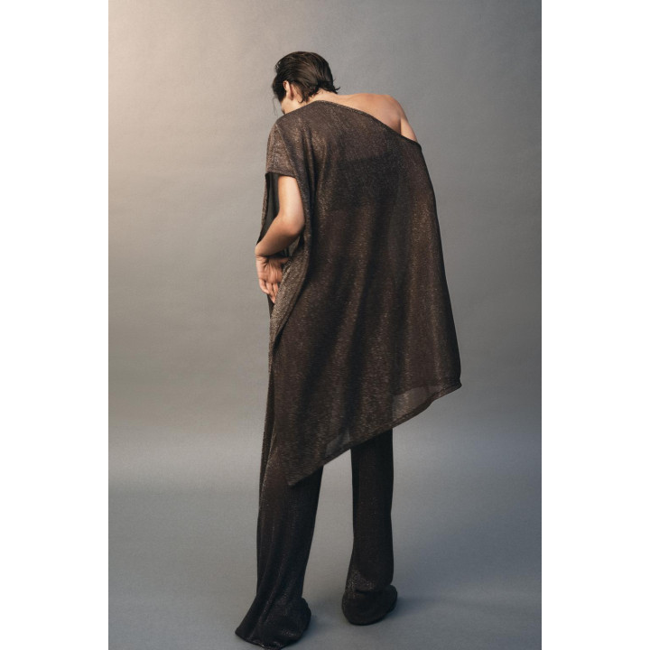 НАКИДКА АСИММЕТРИЧНОГО КРОЯ ИЗ МЕТАЛЛИЗИРОВАННОЙ НИТИ