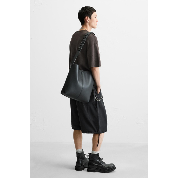 ОДНОТОННАЯ СУМКА-ШОПЕР