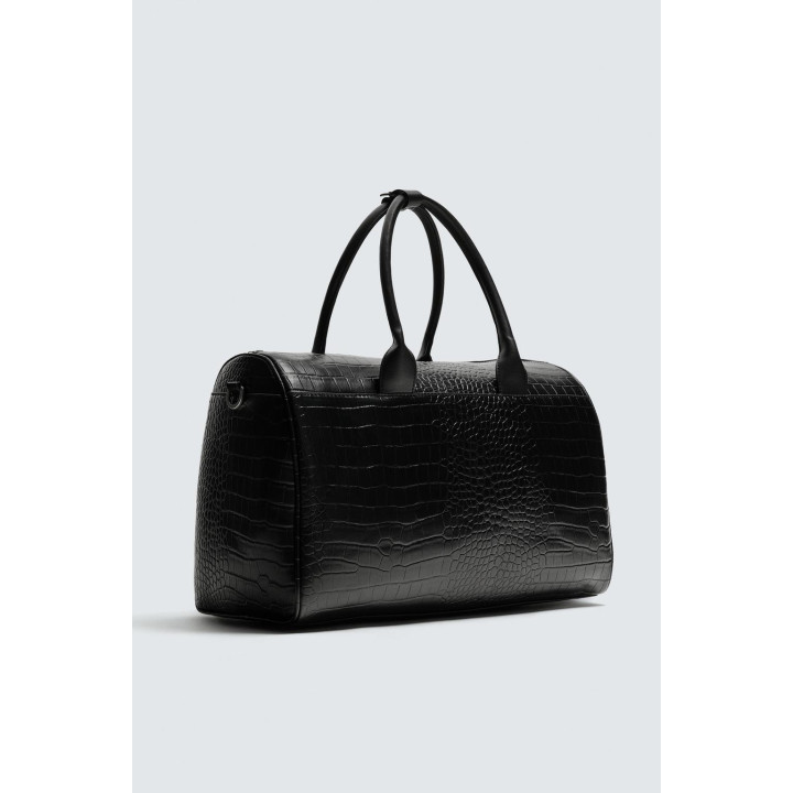 ДОРОЖНАЯ СУМКА С ТИСНЕНИЕМ ПОД КРОКОДИЛА