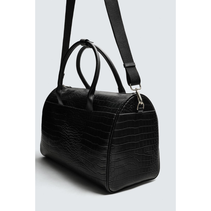 ДОРОЖНАЯ СУМКА С ТИСНЕНИЕМ ПОД КРОКОДИЛА