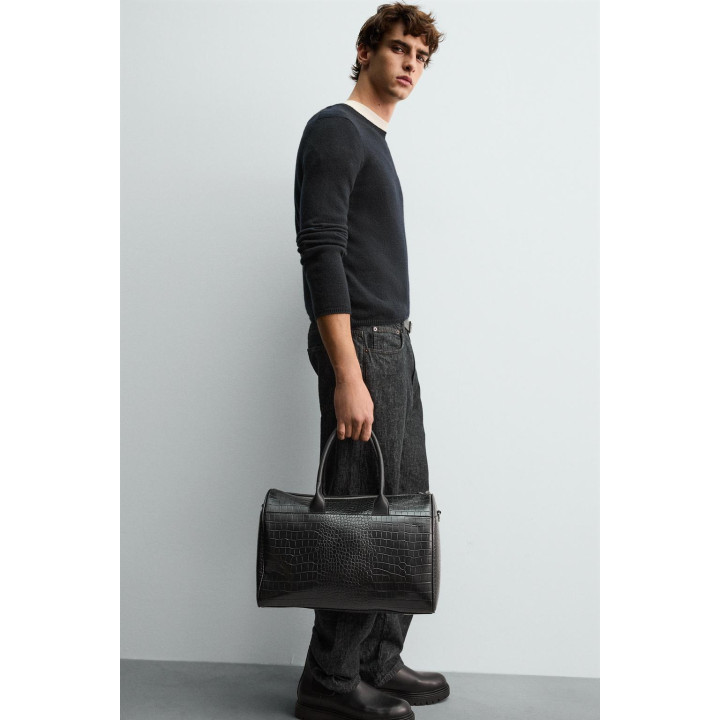 ДОРОЖНАЯ СУМКА С ТИСНЕНИЕМ ПОД КРОКОДИЛА