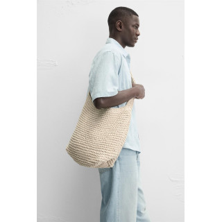 СУМКА ИЗ МАКРАМЕ С ПЛЕЧЕВЫМ РЕМНЕМ