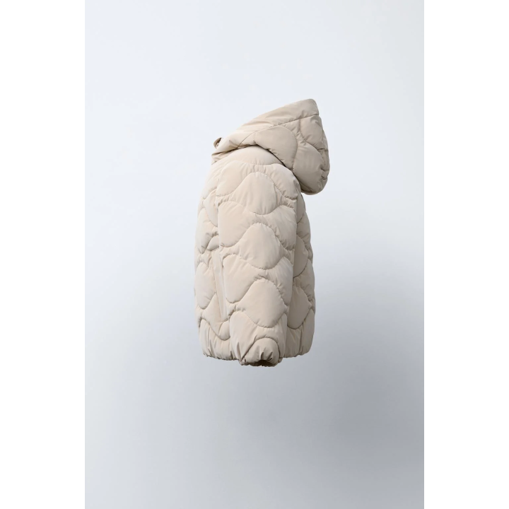 СТЕГАНАЯ КУРТКА ИЗ ПРОРЕЗИНЕННОЙ ТКАНИ