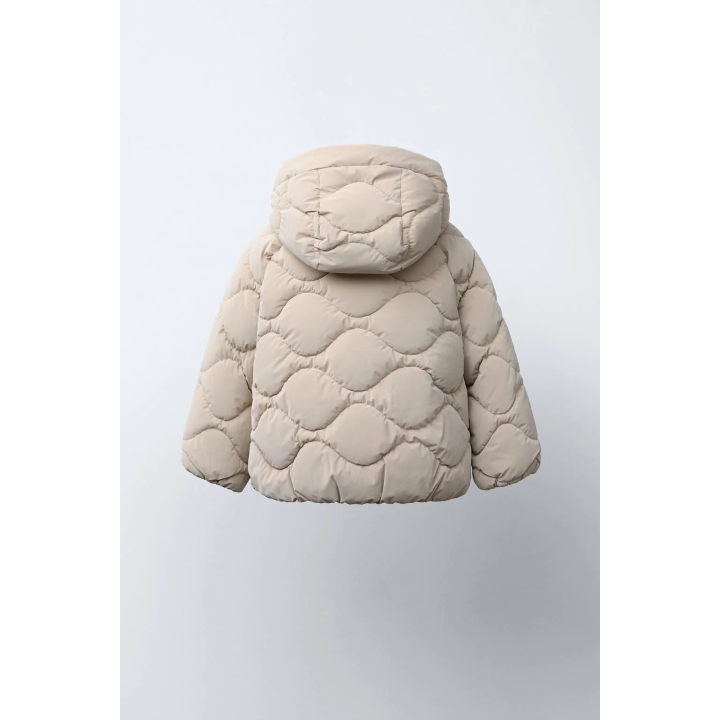 СТЕГАНАЯ КУРТКА ИЗ ПРОРЕЗИНЕННОЙ ТКАНИ